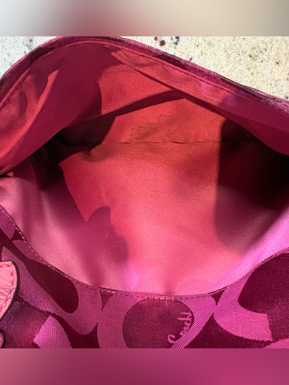Coach Madison Tribeca Op Art Tote Style 14134 Pink - Picture 14 of 15